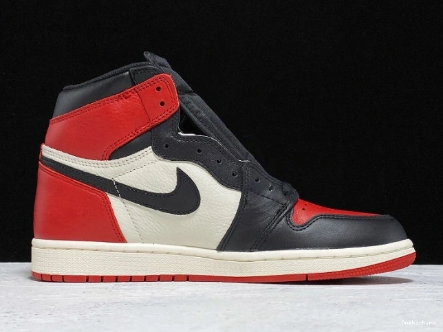 One Kick Retro 1 Bred 555088-610 Toe Air Jordan OG High 0717